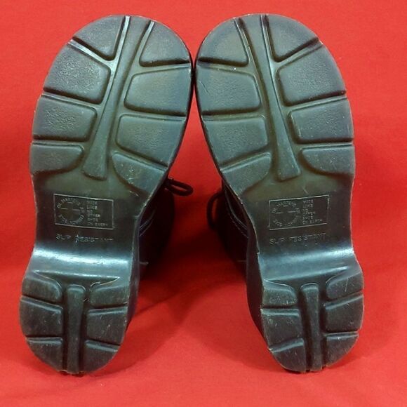 Dr. Martens Dharma Black Combat Boots with Chunky Sole Womens Size 7 Goth Grunge - Picture 6 of 9